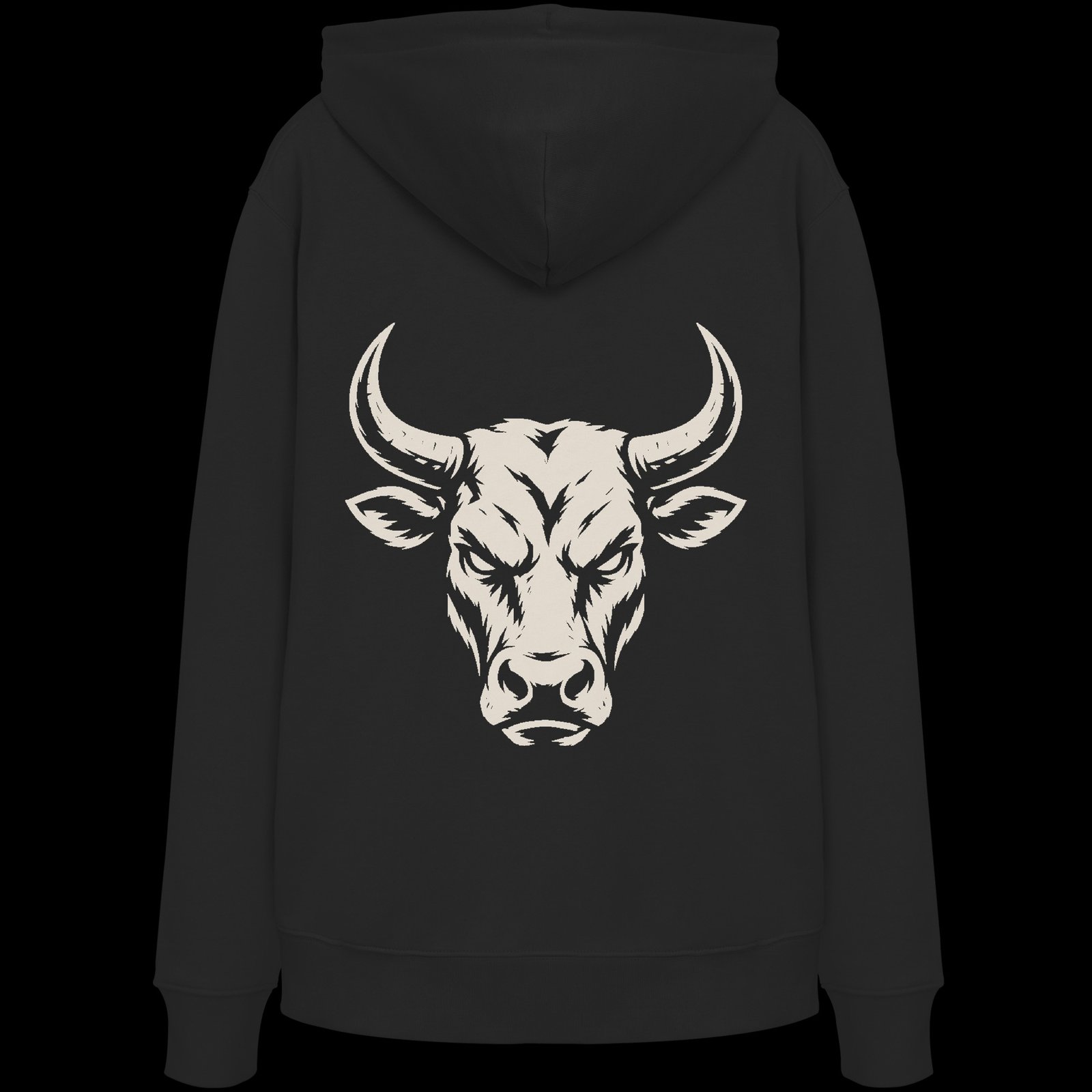Hoodie Rücken: TECHNO BULL