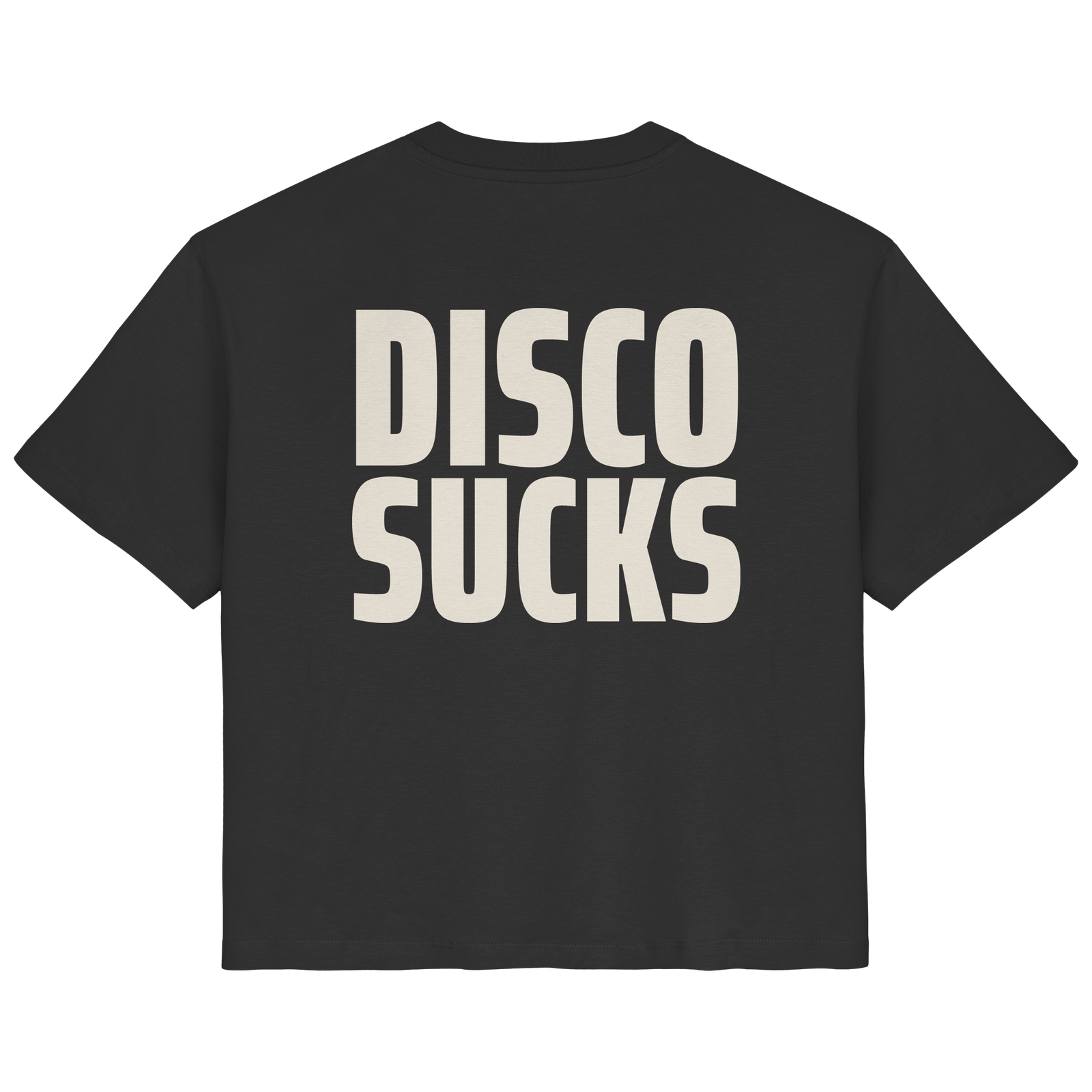 Shirt Frau Rücken: DISCO SUCKS