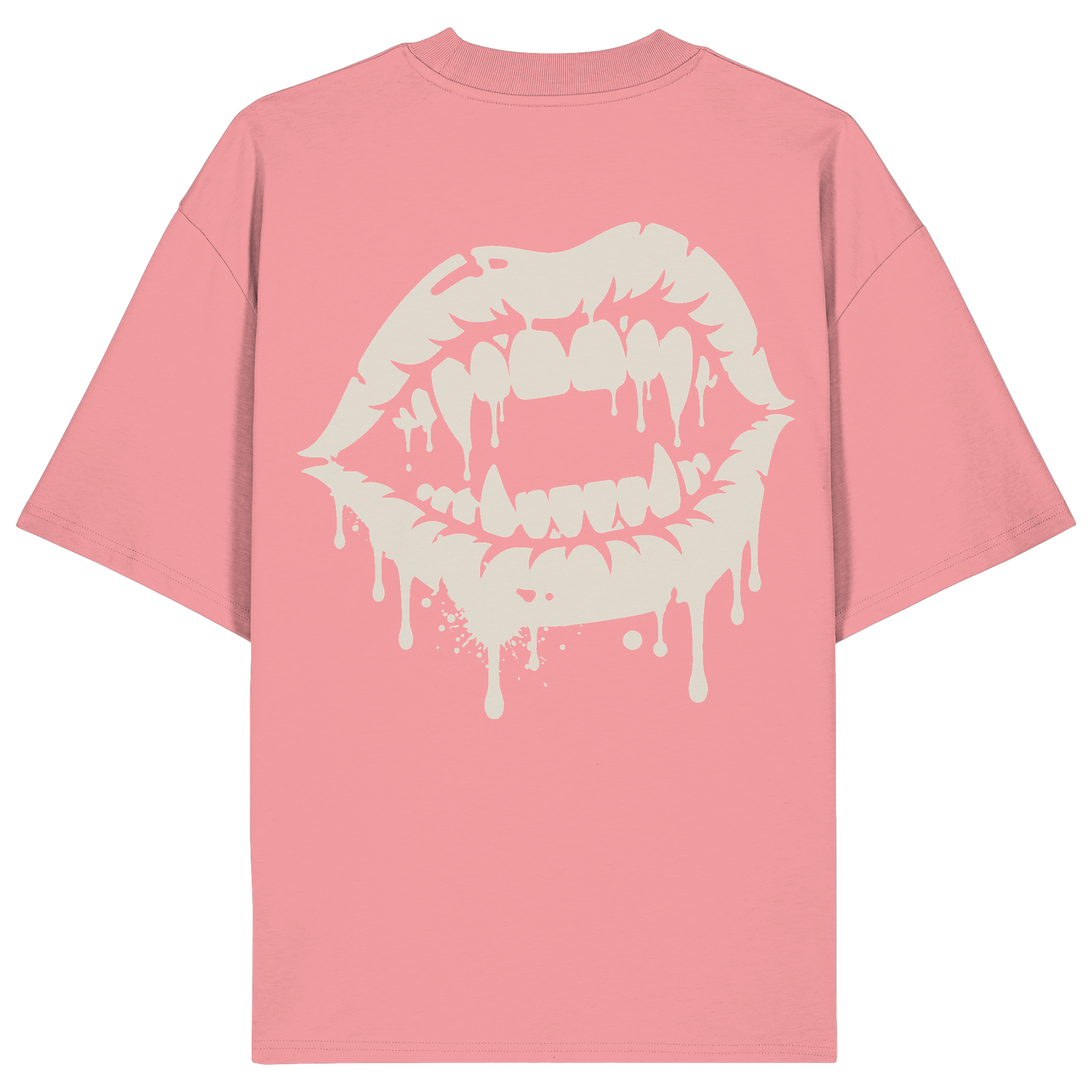 Shirt knallpink Rücken: BAD GIRLS